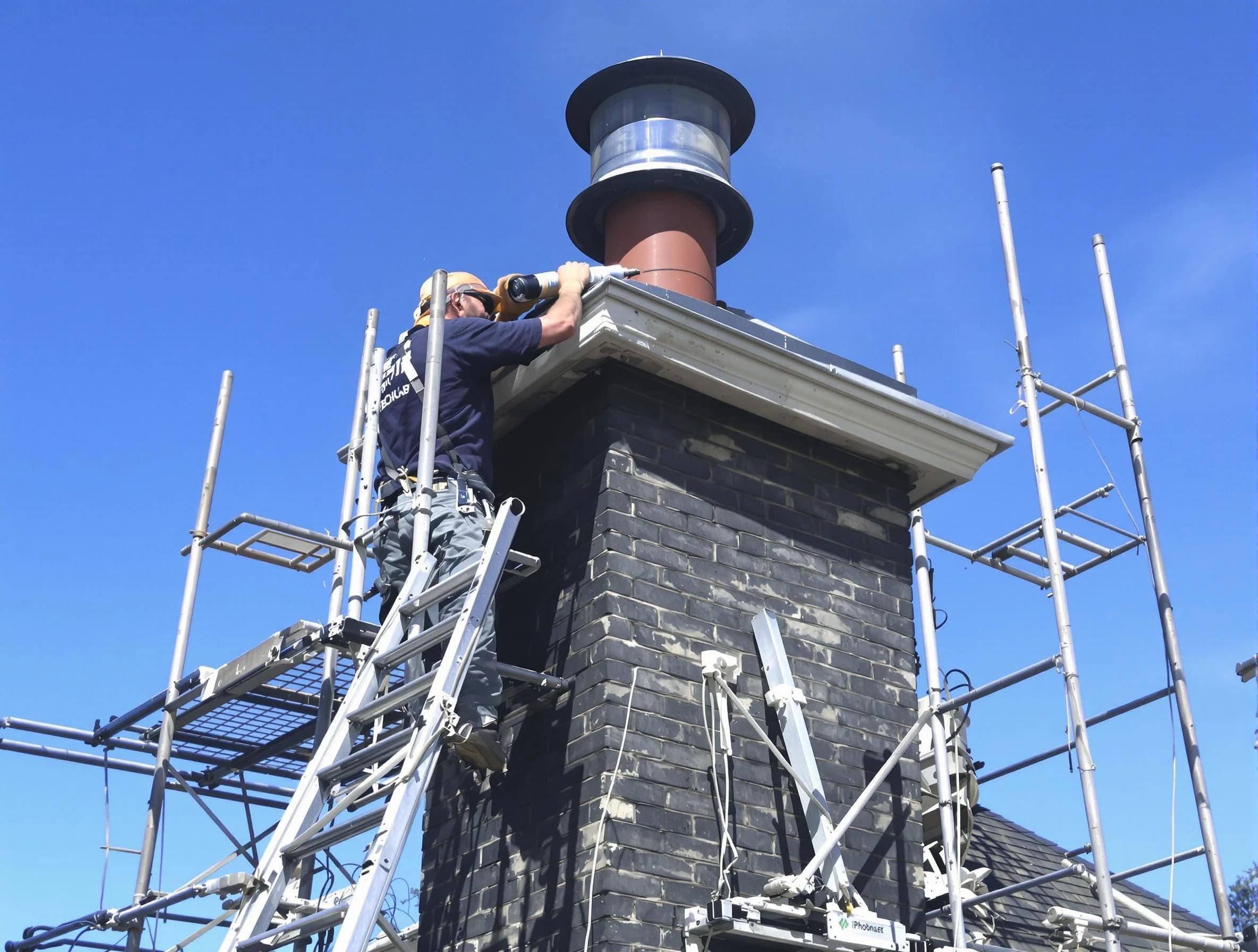 Sturdy chimney crown finished by Glendale Chimney Sweep in Glendale, CO