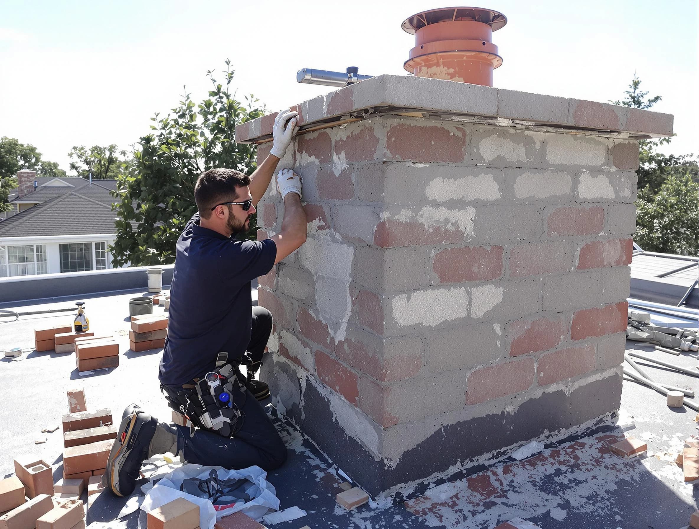 Advanced chimney repair process by Glendale Chimney Sweep in Glendale, CO