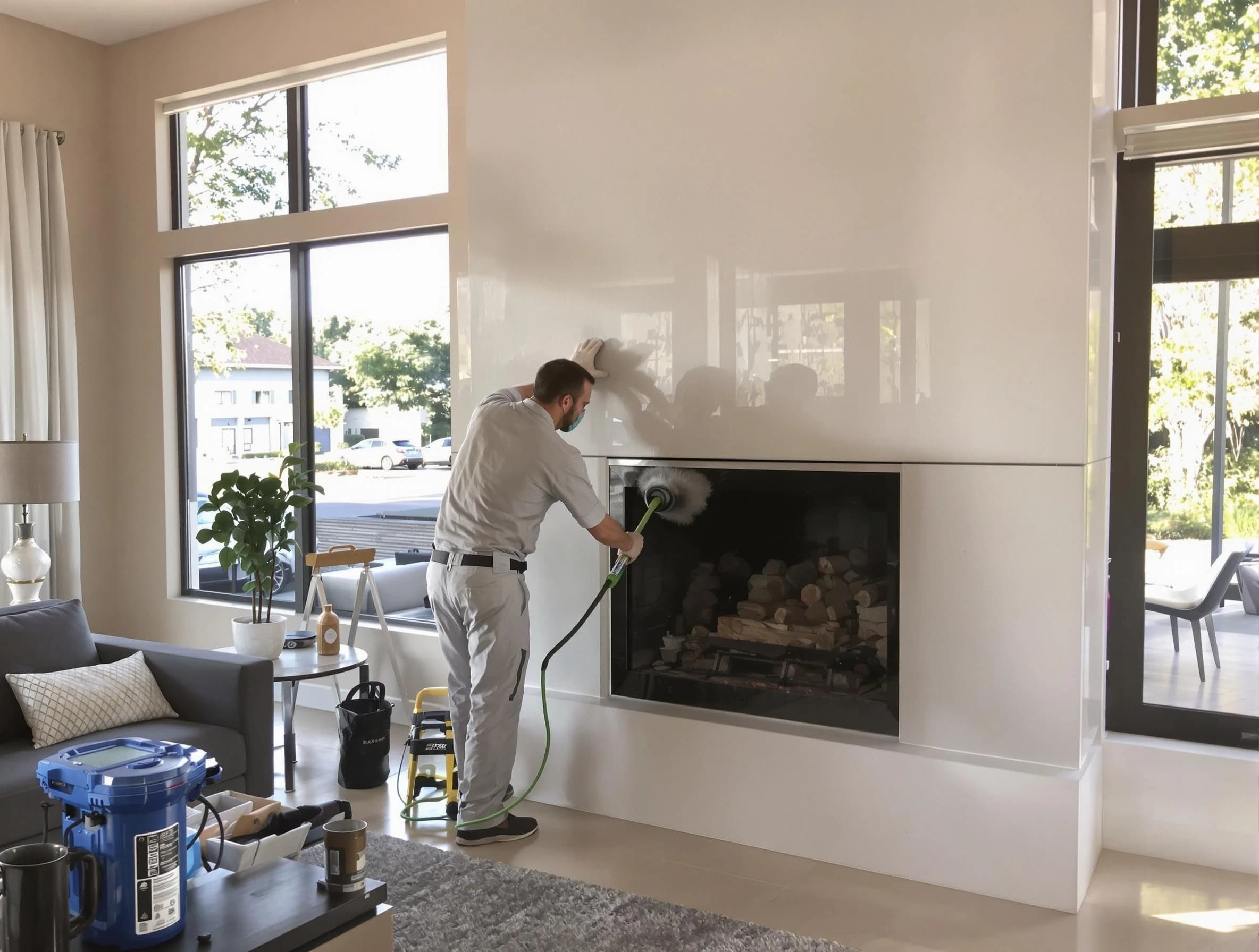 Glendale Chimney Sweep performing thorough soot removal in Glendale, CO