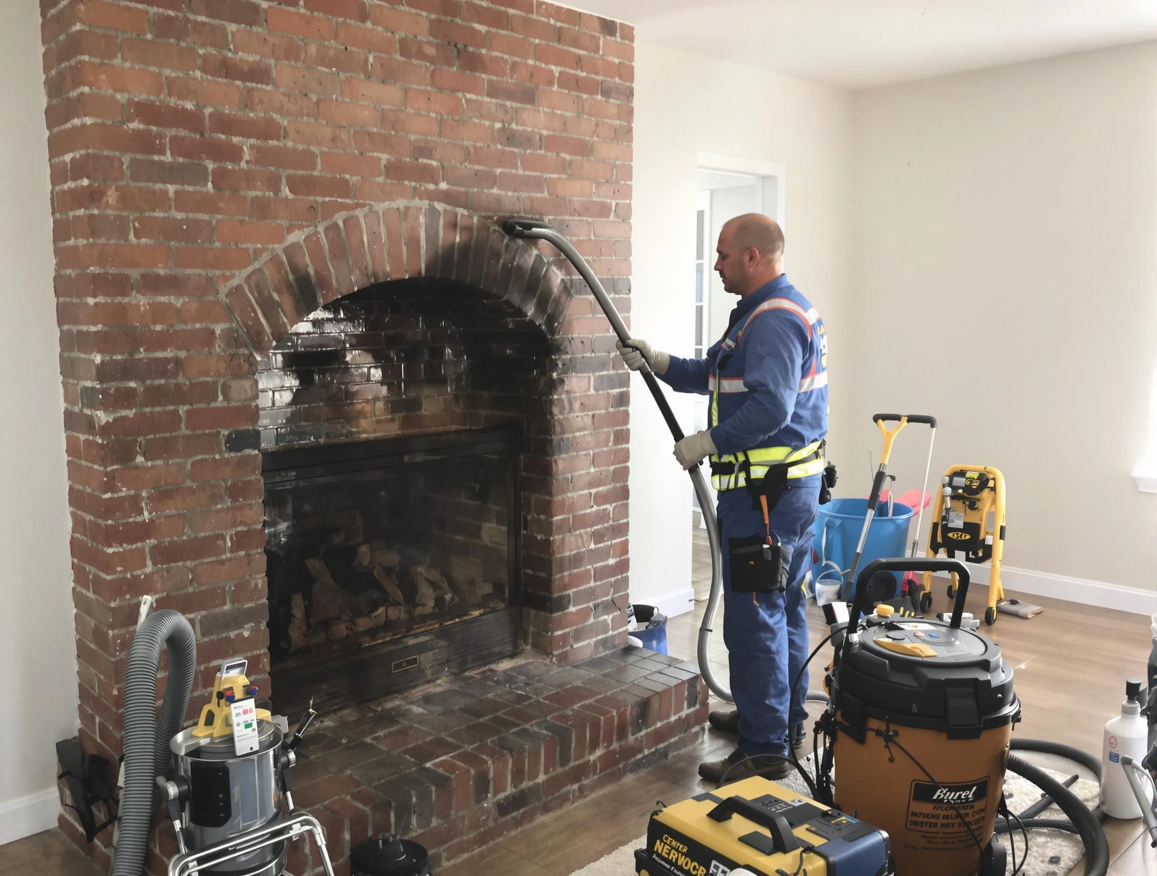 Glendale Chimney Sweep expert performing detailed chimney sweep in Glendale, CO